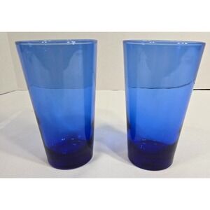Anchor Hocking Cobalt Blue Drinking Glass 16oz Set of 2